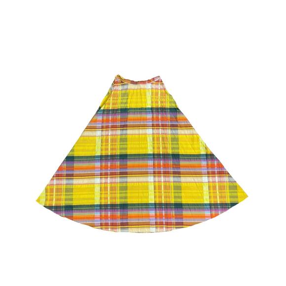 Rare Vtg Bullocks Collegienne Women 26" Multicolor Plaid Circle A-Line Skirt EUC - Picture 2 of 6